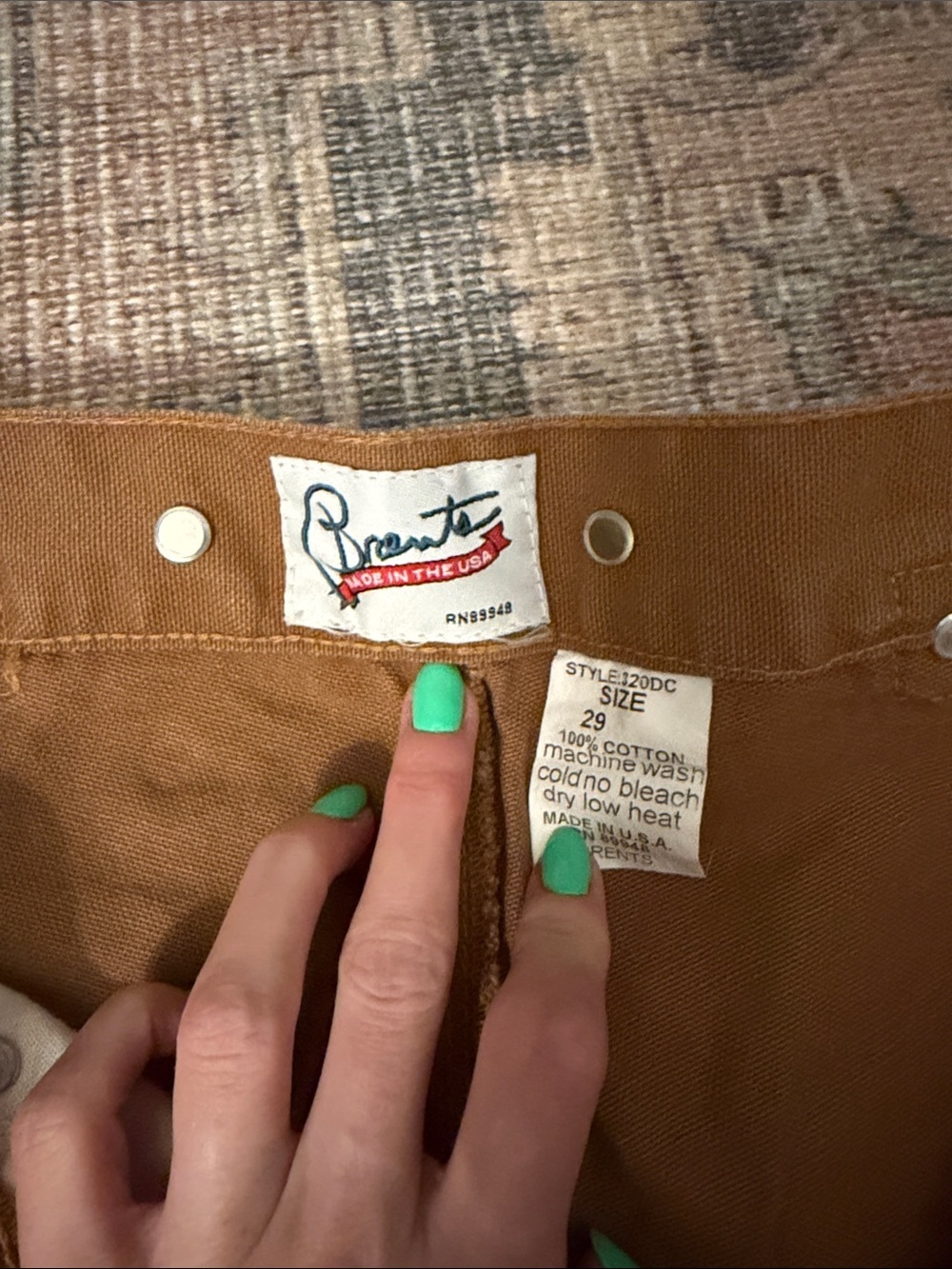 Urban Renewal Brown High-Rise Straight Jeans - Picture 2 of 4